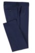 Micro-patterned slim-fit trousers in virgin wool, Open Blue
