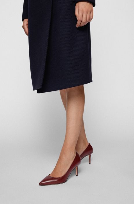 Overlevelse Bakterie paperback BOSS - Heeled pumps in Italian leather with pointed toe