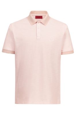 hugo boss pink polo shirt