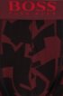 Stretch-cotton trunks in a graphic print, Dark Red