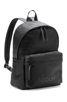 HUGO - Reverse-logo backpack in 