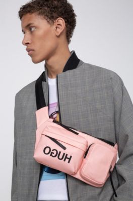 pink man bag