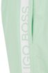Medium-length swim shorts with heat-sealed logo print, Light Green