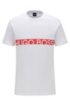 Slim-fit logo T-shirt with UPF50+ finishing, Natural
