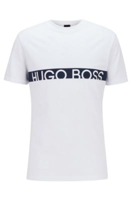 BOSS - T-shirt Slim Fit à logo avec 