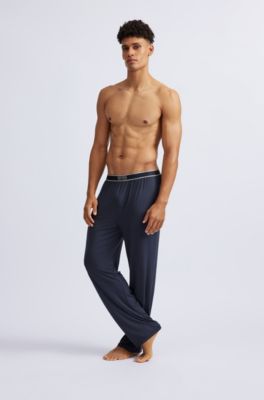 BOSS - Logo-waistband pyjama bottoms in 