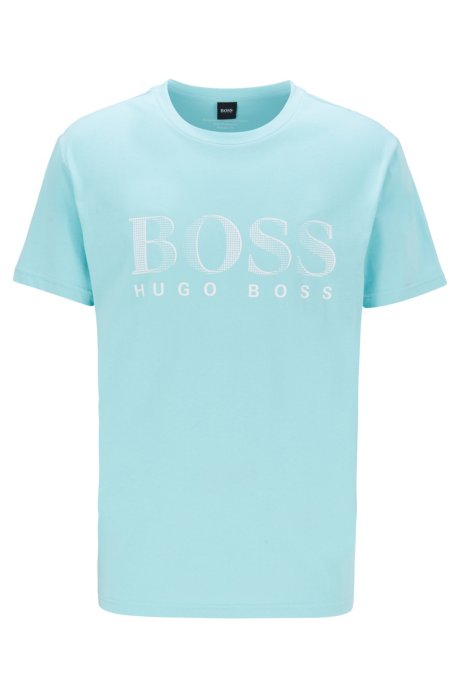 Relaxed-fit UPF 50+ T-shirt in responsibly sourced cotton, Light Blue