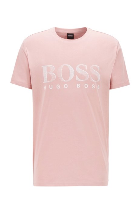 T-shirt relaxed fit con UPF 50+ in cotone prodotto in modo responsabile, Rosa chiaro