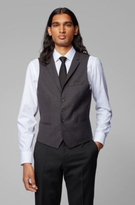 hugo boss black waistcoat