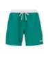 Medium-length swim shorts in quick-drying fabric, Green