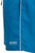 Medium-length swim shorts in quick-drying fabric, Blue