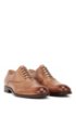 Italian-made Oxford shoes in vegetable-tanned calf leather, Brown