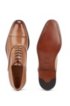 Italian-made Oxford shoes in vegetable-tanned calf leather, Brown