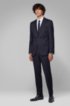 Italian-made Oxford shoes in vegetable-tanned calf leather, Dark Blue