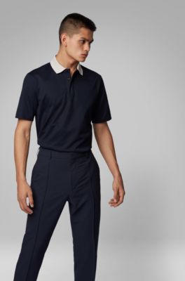 hugo boss contrast collar shirt