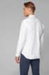 Button-down regular-fit shirt with moisture management, White