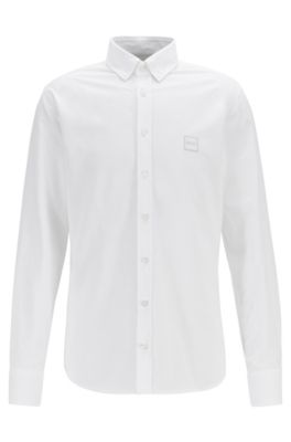 BOSS - Slim-fit shirt in Oxford cotton 