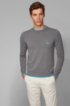 Crew-neck sweater with contrast details, Grey