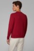 Crew-neck sweater with contrast details, Red