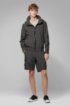 Mesh-lined jacket with packable logo hood, Dark GreyDark Grey