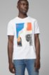 Regular-fit T-shirt with screen-printed artwork, White