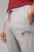 Slim-fit jogging trousers with curved logo, Light Grey