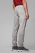 Slim-fit jogging trousers with curved logo, Light Grey