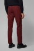 Slim-fit chinos in stretch-cotton gabardine, Dark Red