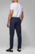 Slim-fit jogging trousers with logo artwork, Dark Blue