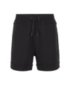 Relaxed-fit shorts in French terry with zipped pockets, Black