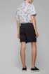 Relaxed-fit shorts in French terry with zipped pockets, Black