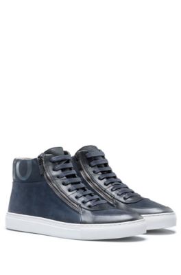 hugo boss high top trainers