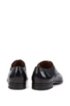 Italian-made Derby shoes in leather with monogram embossing, Dark Blue