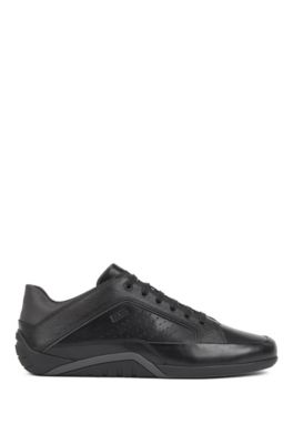 hugo boss black leather trainers