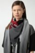 Square scarf in a cotton blend with collection print, Patterned