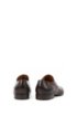 Oxford shoes in burnished leather with laser-cut panels, Dark Brown