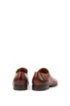 Oxford shoes in burnished leather with laser-cut panels, Brown