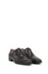 Oxford shoes in burnished leather with laser-cut panels, Dark Blue