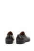 Oxford shoes in burnished leather with laser-cut panels, Dark Blue