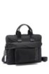 Single document case in nylon gabardine with detachable pocket, Black