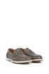 Portuguese-made moccasins in smooth leather with rubber sole, Dark Grey