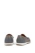 Portuguese-made moccasins in smooth leather with rubber sole, Dark Grey