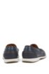 Portuguese-made moccasins in smooth leather with rubber sole, Dark Blue