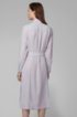 Long-length melange shirt dress with concealed placket, Light Purple