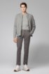 Slim-fit sweater in cotton and cashmere, Open Grey