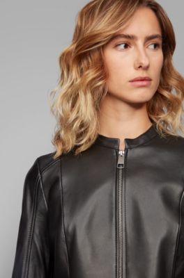 hugo boss leather jacket