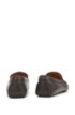 Italian-made moccasins in polished leather with hardware details, Dark Brown