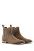 Suede Chelsea boots with a flex-foam insole, Khaki