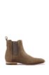 Suede Chelsea boots with a flex-foam insole, Khaki