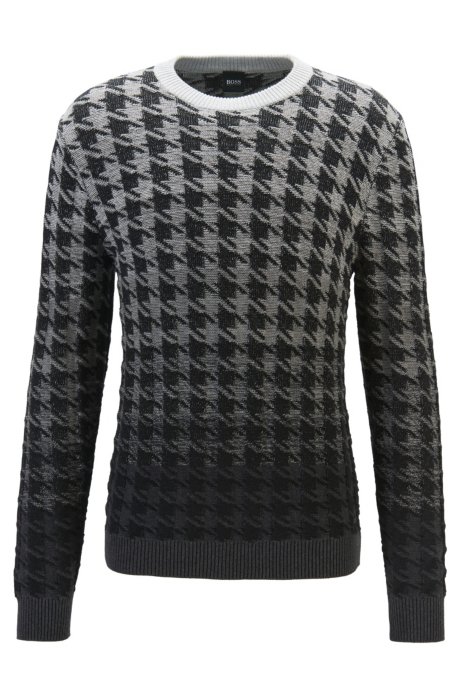 Regular-fit sweater with a 3D structure, Grey